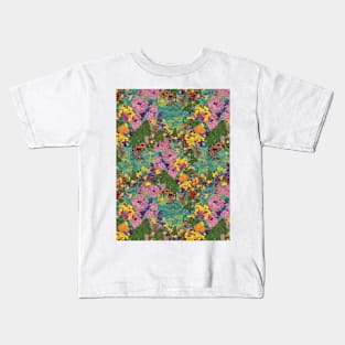 Tigers and Flowers Kids T-Shirt